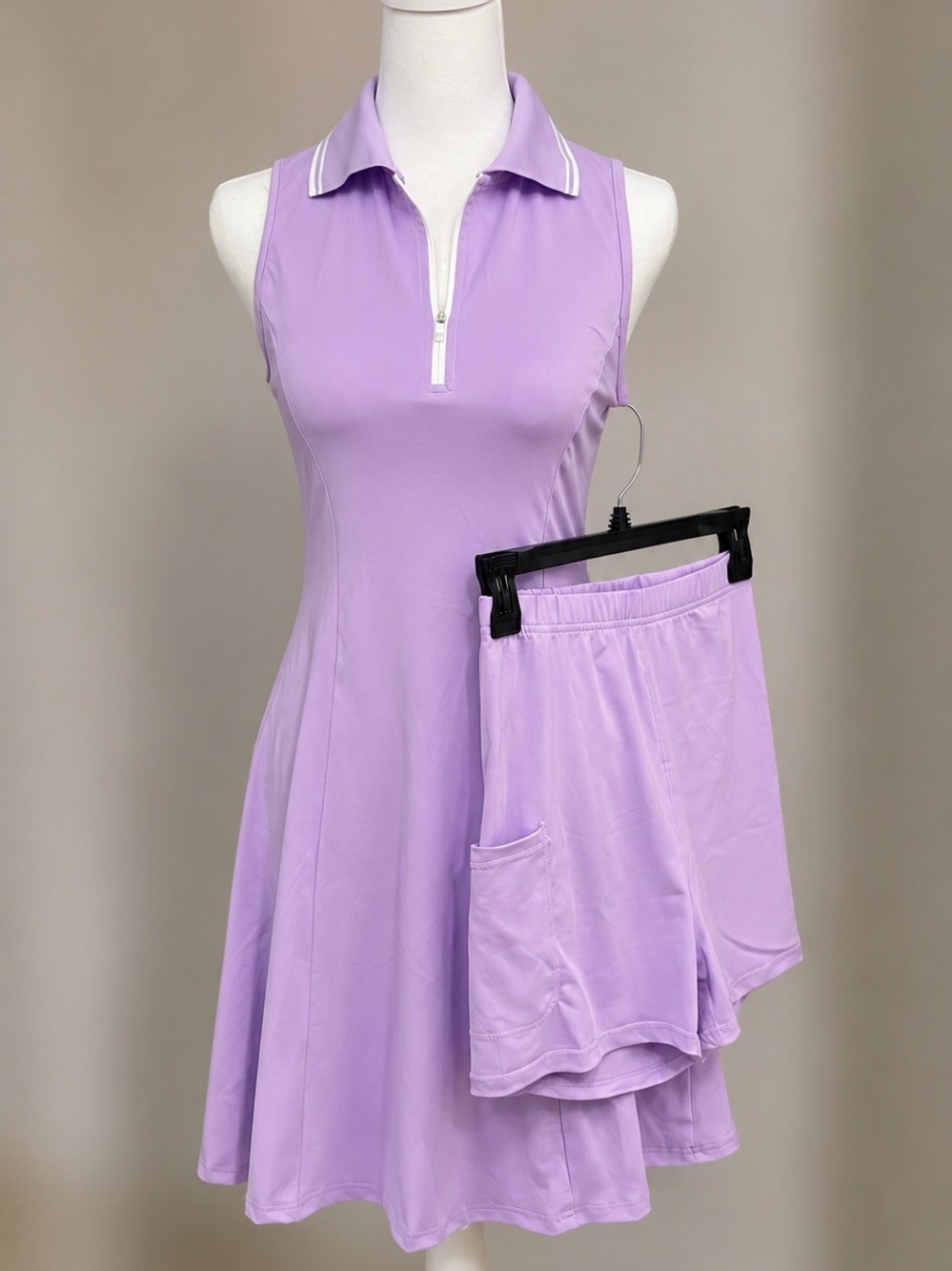 FKEEP golf and tennis sport dress- Light Purple